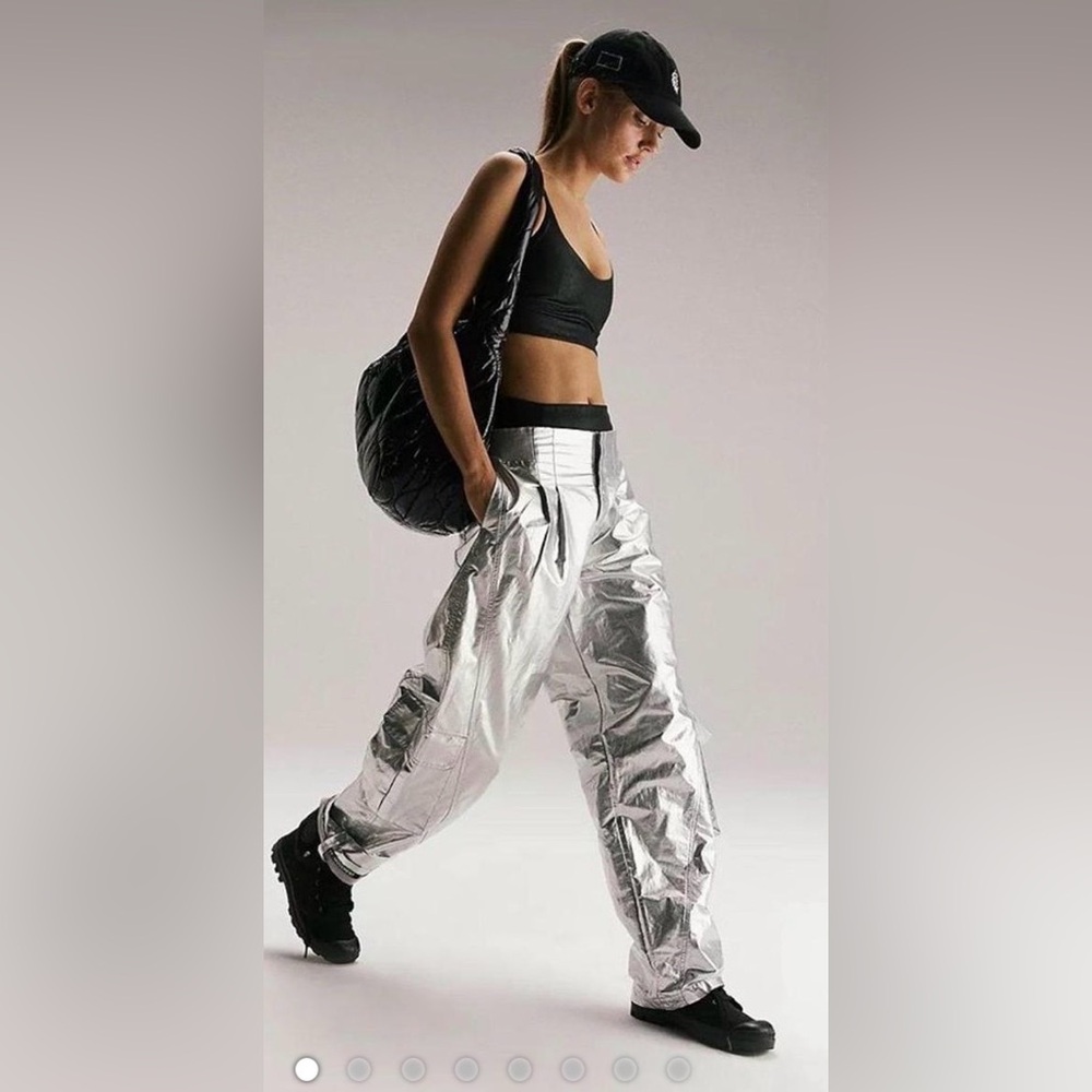 Free people mesmerize me shine pants NWT